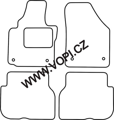 Autokoberce Volkswagen Touran 2003 - 2015 Perfectfit (4935)